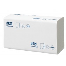 Полотенца бумажные листовые H3 Universal Singlefold Tork 1-слойные 250 листов 23х23 см белые (пач.)